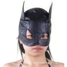 Cute Cat-Like Black Sexy Hat with Mask Eyepatch Blindfold Sm Tool Set Sex Face Mask